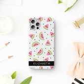 Coque iPhone 12 Pro Pastèque Rose, Pâtes De Pâques, Votre Nom