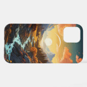 Coque iPhone 12 Pro Paysage Forestier Le Matin (Verso Horizontal)