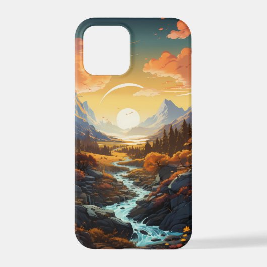 Coque iPhone 12 Pro Paysage Forestier Le Matin (Verso)
