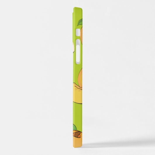 Coque iPhone 12 Pro Peach Pattern 4 (Côté gauche)