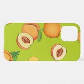 Coque iPhone 12 Pro Peach Pattern 4 (Verso Horizontal)