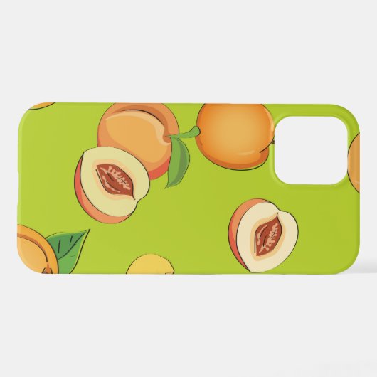 Coque iPhone 12 Pro Peach Pattern 4 (Verso Horizontal)