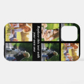 Coque iPhone 12 Pro Personnaliser le collage photo et le texte Coque-M (Verso Horizontal)