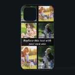 Coque iPhone 12 Pro Personnaliser le collage photo et le texte Coque-M<br><div class="desc">photocollage et texte</div>
