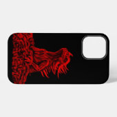 Coque iPhone 12 Pro Petit dragon rouge (Verso Horizontal)