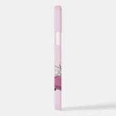 Coque iPhone 12 Pro Pink Figaro phone case - telefoonhoesje roze (Côté droit)