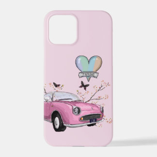 Coque iPhone 12 Pro Pink Figaro phone case - telefoonhoesje roze