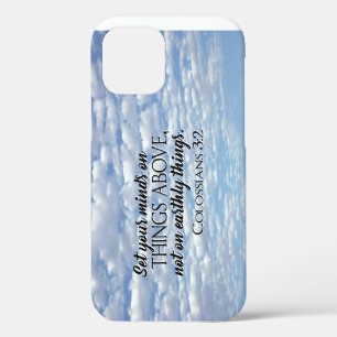 Coque iPhone 12 Pro Placez votre esprit sur les choses au-dessus