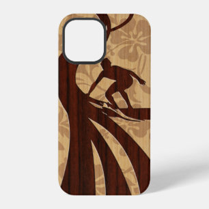 Coque iPhone 12 Pro Planche de surf en bois de Koa