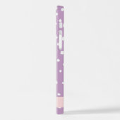 Coque iPhone 12 Pro Points Dalmatiens Lilac, Points Dalmatiens, Votre (Côté gauche)