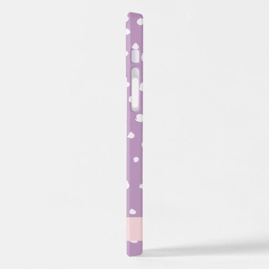 Coque iPhone 12 Pro Points Dalmatiens Lilac, Points Dalmatiens, Votre  (Côté gauche)