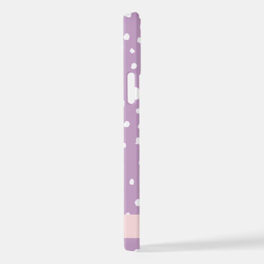 Coque iPhone 12 Pro Points Dalmatiens Lilac, Points Dalmatiens, Votre  (Côté droit)