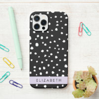 Points dalmatiens, Spots, Noir et Blanc, Votre nom
