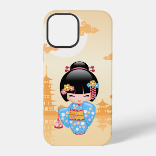 Coque iPhone 12 Pro Poupée Maiko Kokeshi - Jolie Fille Geisha Japonais