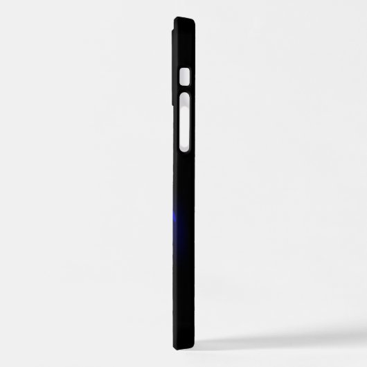 Coque iPhone 12 Pro Rose bleu brûlant (Côté gauche)