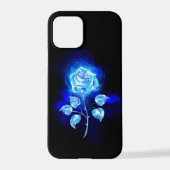 Coque iPhone 12 Pro Rose bleu brûlant (Verso)
