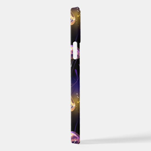 Coque iPhone 12 Pro Sans joint avec méduse éclatante (Côté droit)