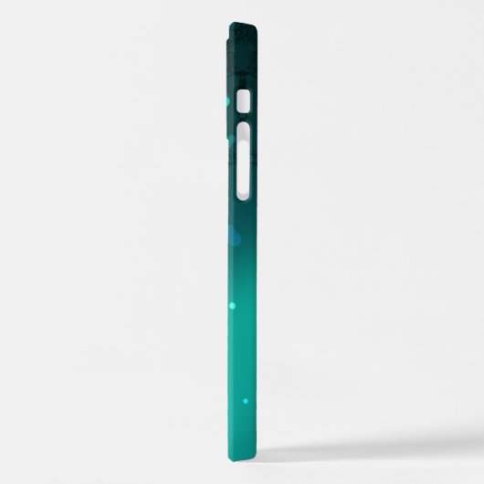 Coque iPhone 12 Pro Skeleton Keys on Green Background (Côté gauche)