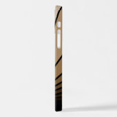 Coque iPhone 12 Pro Soleil Art déco bronzé (Côté gauche)