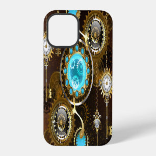 Coque iPhone 12 Pro Steampunk Rusty Background