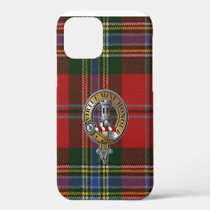 Coque iPhone 12 Pro Tartan et insigne MacLean