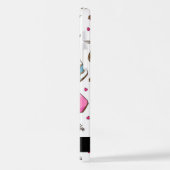 Coque iPhone 12 Pro Tasses À Café, Haricots À Café, Coeurs, Votre Nom (Côté gauche)