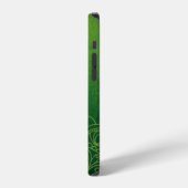 Coque iPhone 12 Pro Texture de fond vert jaune (Côté gauche)