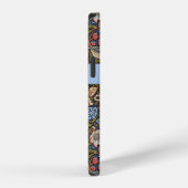 Coque iPhone 12 Pro Thief fraise Textile William Morris (Côté droit)