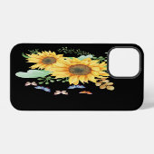 Coque iPhone 12 Pro tournesol printemps (Verso Horizontal)