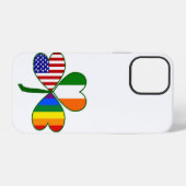 Coque iPhone 12 Pro Trèfle gay (Verso Horizontal)