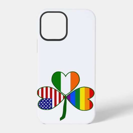 Coque iPhone 12 Pro Trèfle gay (Verso)