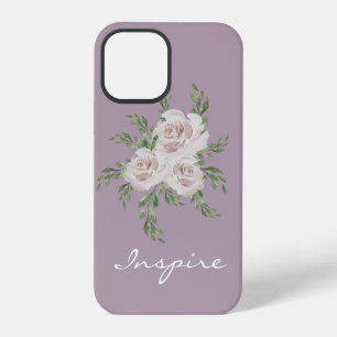 Coque iPhone 12 Pro Typographie aquarelle romantique inspirée de lavan