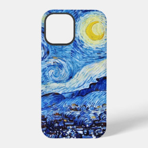 Coque iPhone 12 Pro Van Gogh - La Nuit étoilée - Carte de Noël Blanche