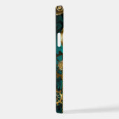 Coque iPhone 12 Pro Veille bijoux Steampunk sur un Arrière - plan vert (Côté droit)