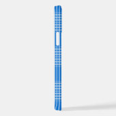 Coque iPhone 12 Pro Vichy-tartan-carbure-bleu-fond d'écran (Côté droit)