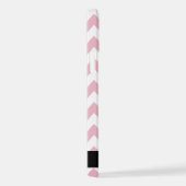 Coque iPhone 12 Pro Zigzag Rose, Chevron Rose, Motif Vague, Votre Nom (Côté droit)