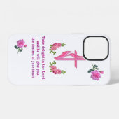 Coque iPhone 12 Psaumes 37:4  (Verso Horizontal)