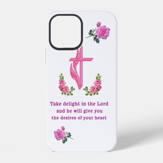 Coque iPhone 12 Psaumes 37:4  (Verso)
