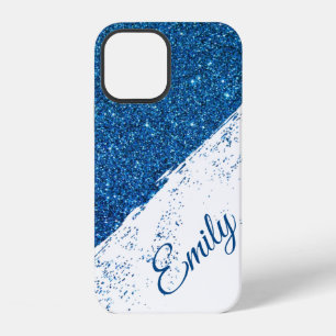 Coque iPhone 12 Pulvérisation de paillettes personnalisée