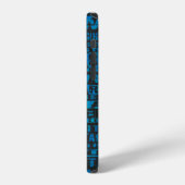 Coque iPhone 12 Quartiers de NYC Bleu (Côté gauche)