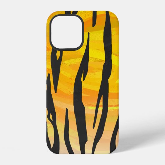 Coque iPhone 12 Rayures de Tigre Cool (Verso)