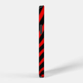 Coque iPhone 12 Red Zebra Stripes (Côté droit)