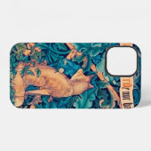 Coque iPhone 12 Renard dans la forêt, William Morris (Verso Horizontal)