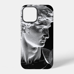 Coque iPhone 12 Rendu 3D de la tête de David de Michelangelo en pi