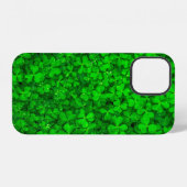 Coque iPhone 12 Ressort shamrock vert feuille (Verso Horizontal)