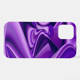 Coque iPhone 12 Rêves arc-en-ciel à fleurs violettes