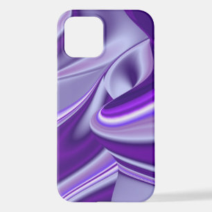 Coque iPhone 12 Rêves arc-en-ciel à fleurs violettes
