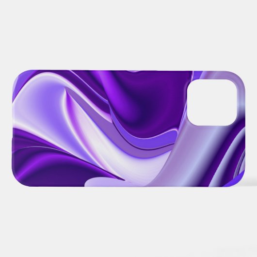 Coque iPhone 12 Rêves arc-en-ciel à fleurs violettes (Verso Horizontal)