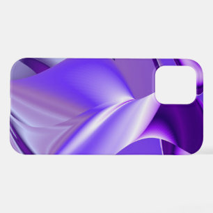 Coque iPhone 12 Rêves arc-en-ciel à fleurs violettes