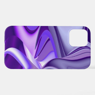 Coque iPhone 12 Rêves d'arc-en-ciel de fleurs violettes